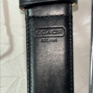 Coach Black Leather Belt size 40  excellent condition